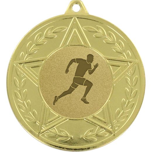 Sirius Male Running Medal Gold 50mm (2")
