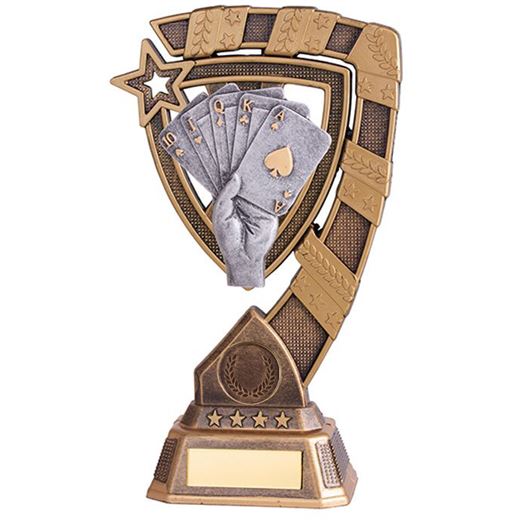 Euphoria Poker Cards Trophy 21cm (8.25")