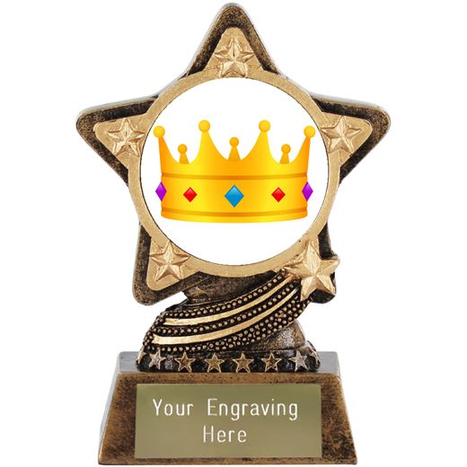 Crown Emoji Trophy by Infinity Stars 10cm (4")