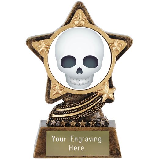Skull Emoji Trophy by Infinity Stars 10cm (4")