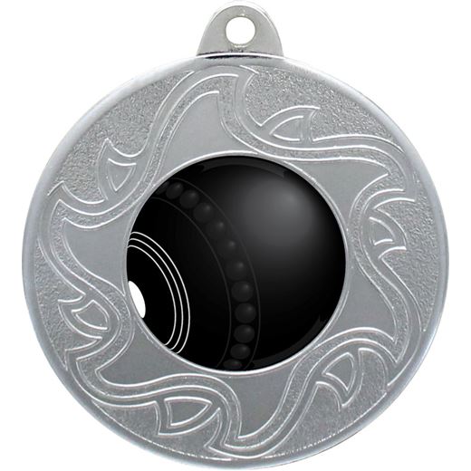 Lawn Bowls Medal by Sunburst Silver 50mm (2")