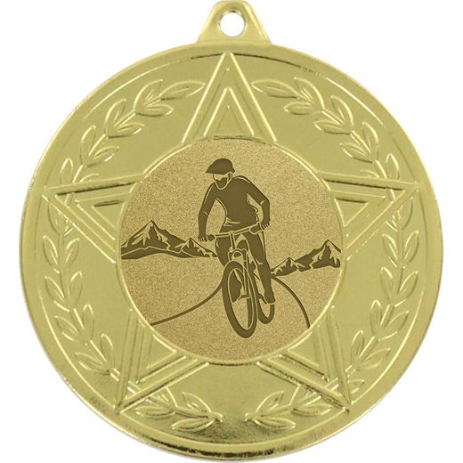 Sirius Mountain Biking Medal Gold 50mm (2")