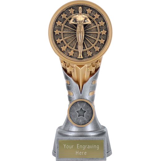 iKon Achievement Trophy Antique Silver & Gold 17.5cm (6.75")