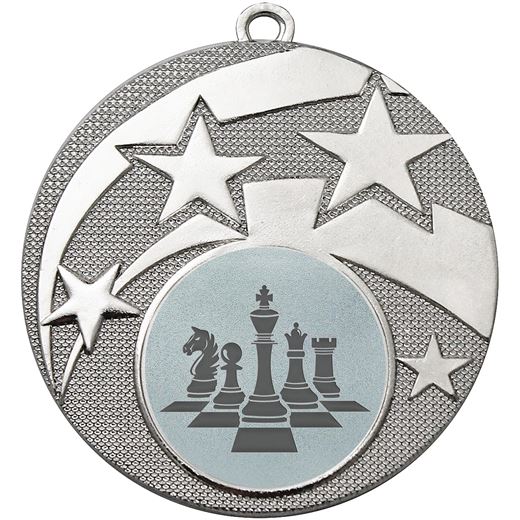 Stardust Chess Medal Silver 50mm (2")