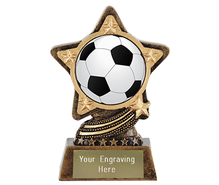 Top Goal Scorer Icon Football Trophy Man of the Match " FREE ENGRAVING" 
