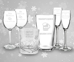 Personalised Christmas Glassware